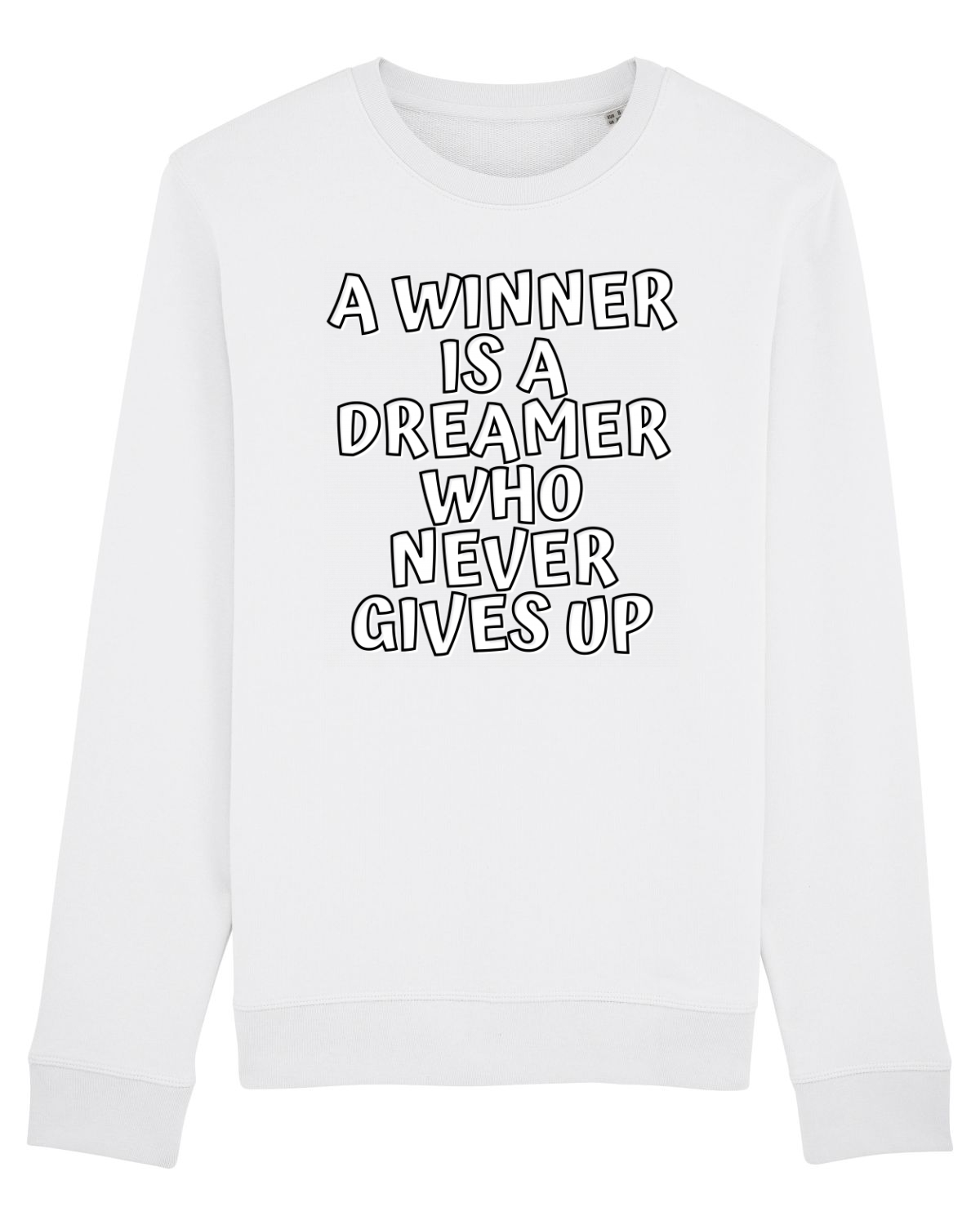 Bluză mânecă lungă Unisex Rise White