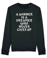A winner is a dreamer who never gives up Bluză mânecă lungă Unisex Rise
