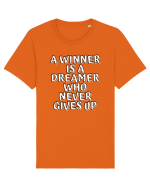 A winner is a dreamer who never gives up Tricou mânecă scurtă Unisex Rocker