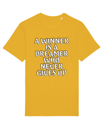 A winner is a dreamer who never gives up Spectra Yellow