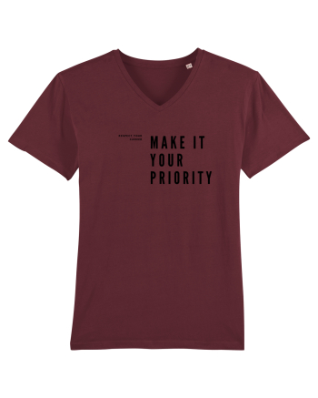 MAKE IT YOUR PRIORITY Burgundy