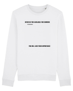 NEVER BE TOO AVAILABLE FOR SOMEONE Bluză mânecă lungă Unisex Rise