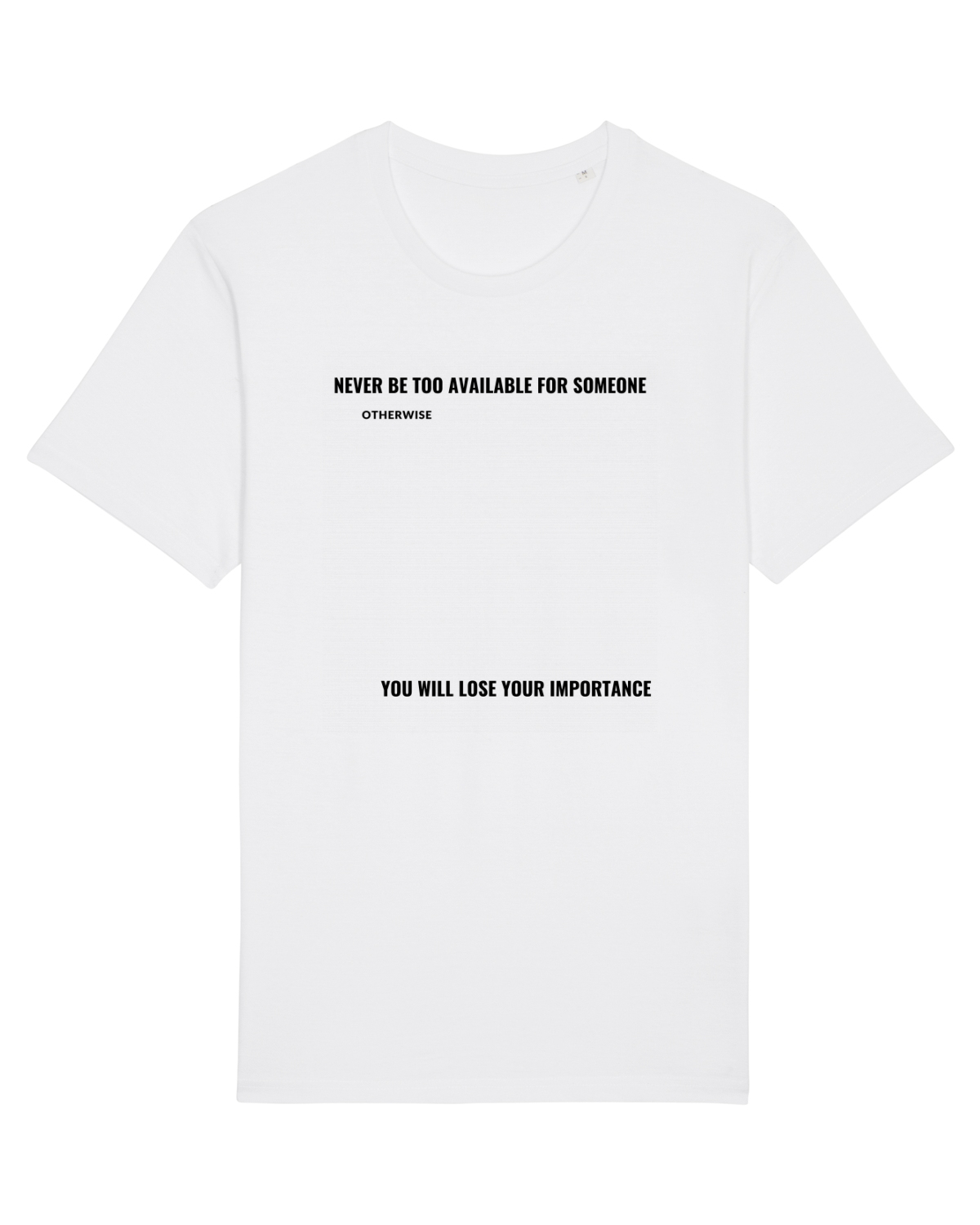 Tricou mânecă scurtă Unisex Rocker White