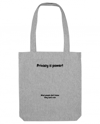 Privacy is power! Heather Grey