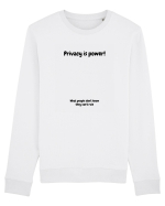 Privacy is power! Bluză mânecă lungă Unisex Rise