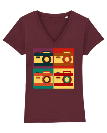 Aparat Foto Retro Vintage Burgundy