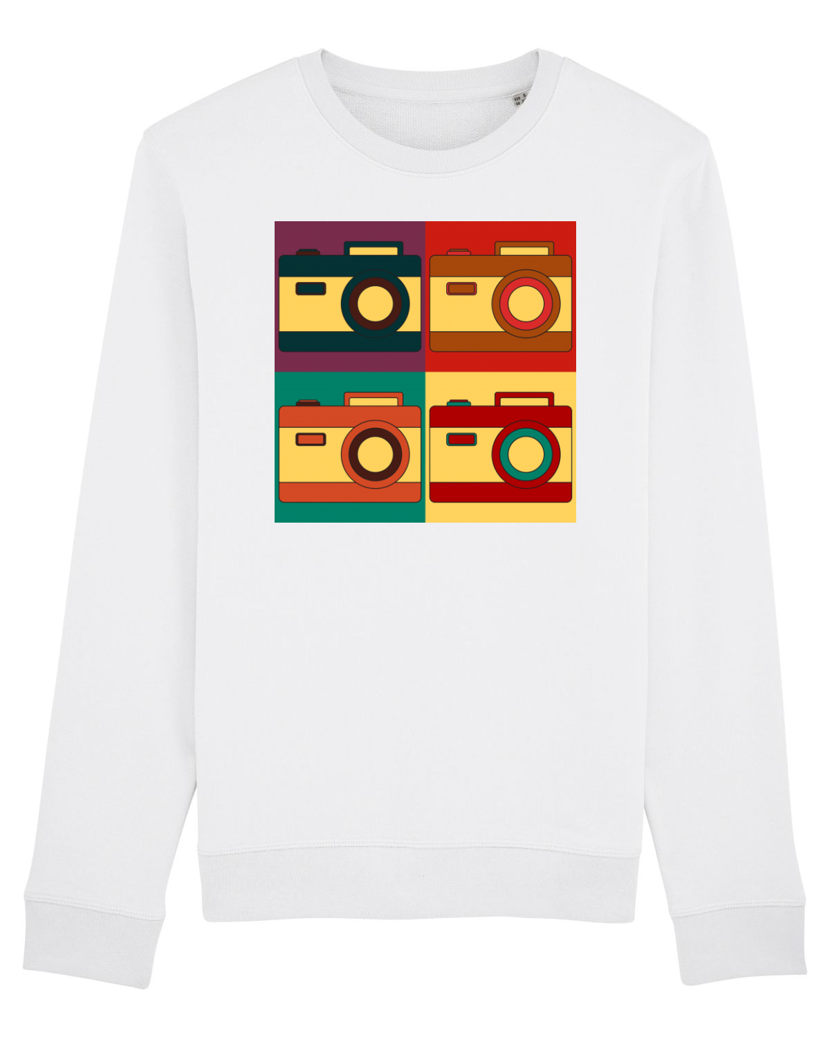 Bluză mânecă lungă Unisex Rise White