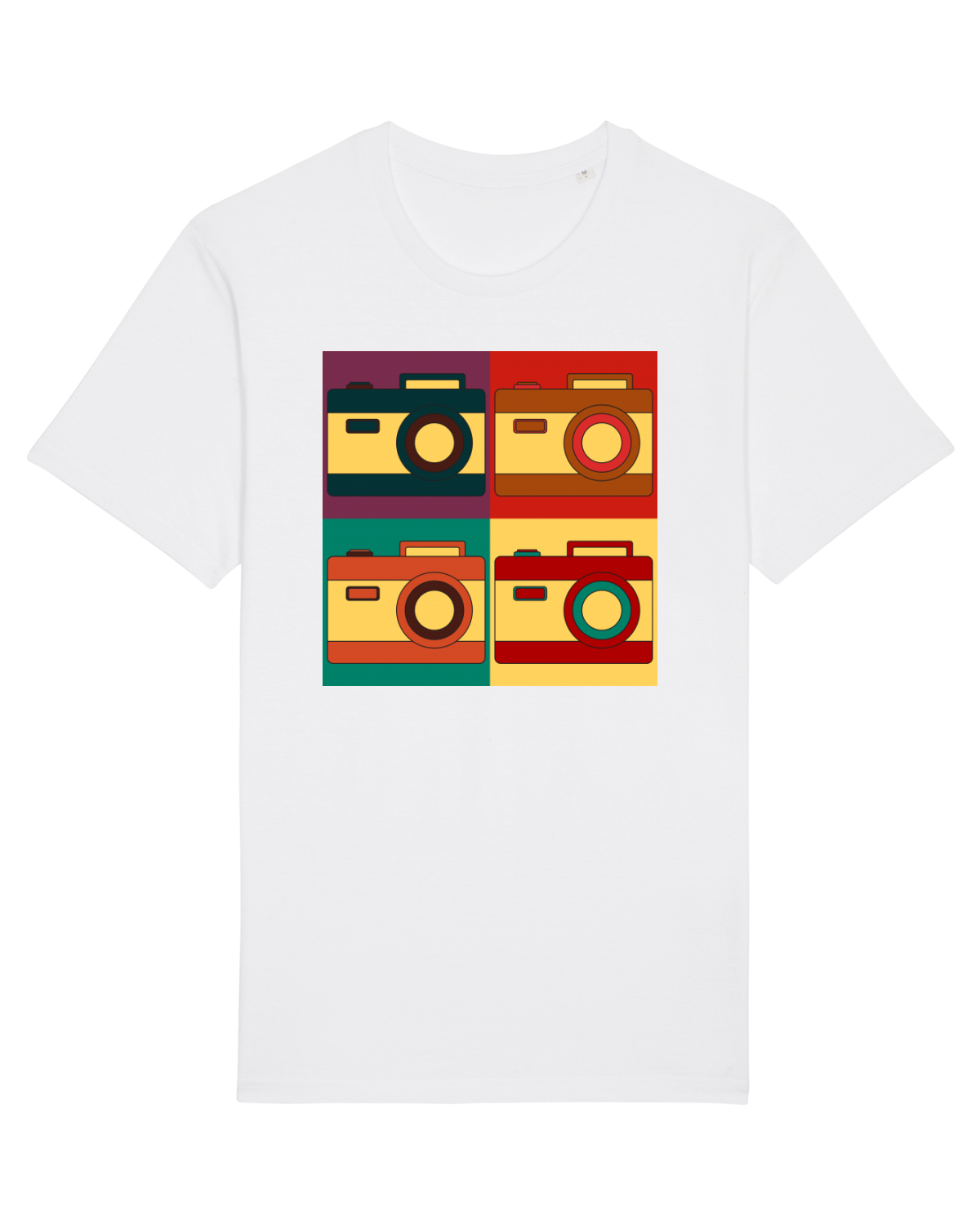 Tricou mânecă scurtă Unisex Rocker White