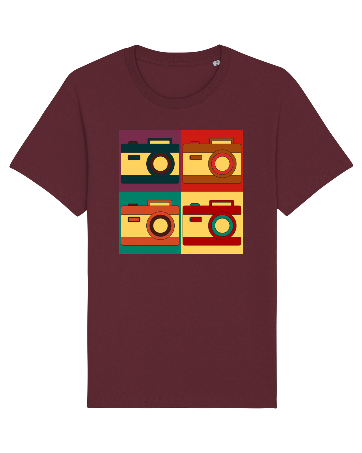 Tricou mânecă scurtă Unisex Rocker Burgundy