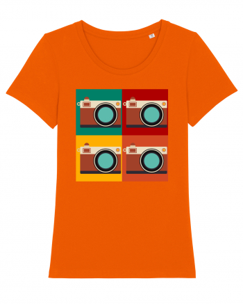 Aparat Foto Retro Vintage Bright Orange