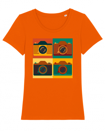 Aparat Foto Retro Vintage Bright Orange