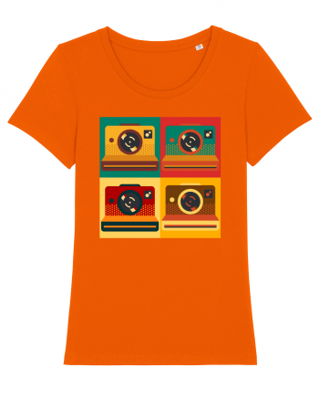 Aparat Foto Retro Vintage Bright Orange