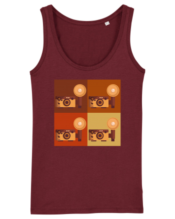 Aparat Foto Retro Vintage Burgundy