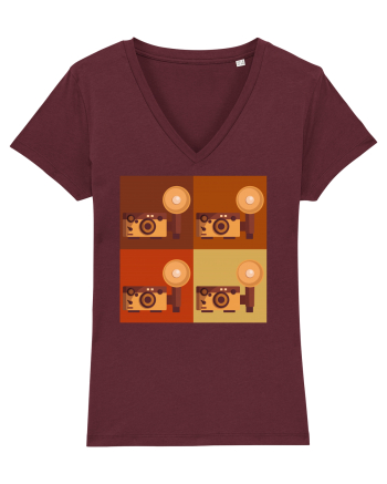 Aparat Foto Retro Vintage Burgundy
