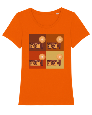 Aparat Foto Retro Vintage Bright Orange