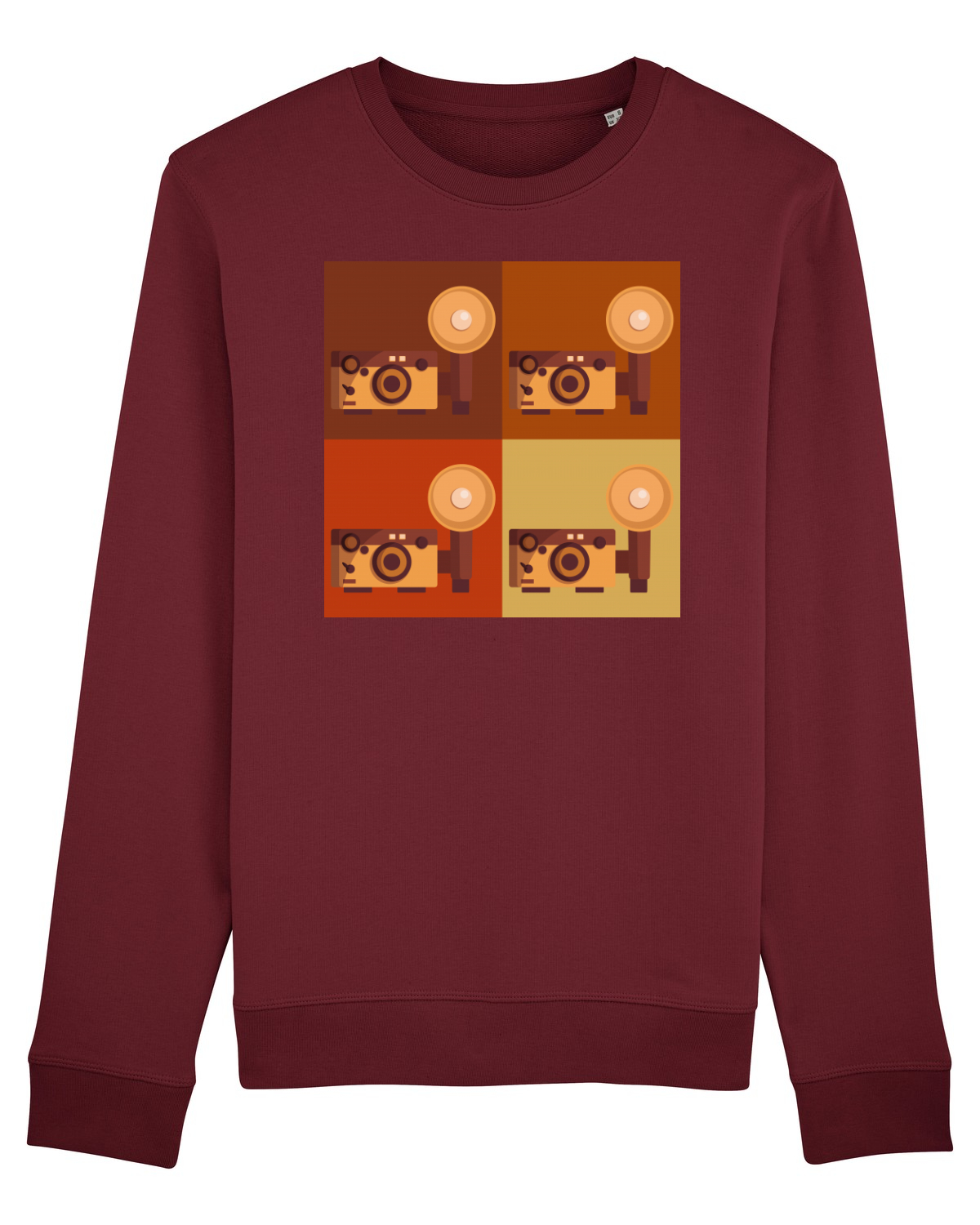 Bluză mânecă lungă Unisex Rise Burgundy