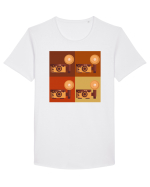 Aparat Foto Retro Vintage Tricou mânecă scurtă guler larg Bărbat Skater