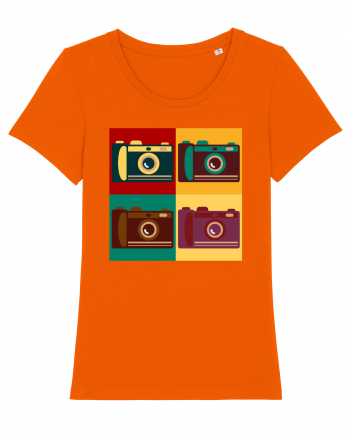 Aparat Foto Retro Vintage Bright Orange