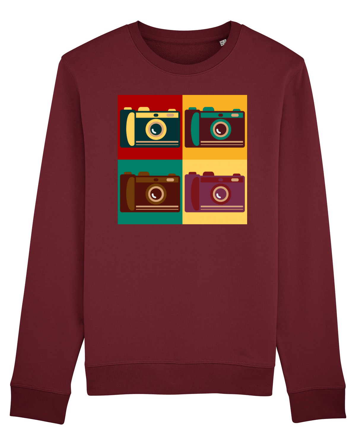 Bluză mânecă lungă Unisex Rise Burgundy