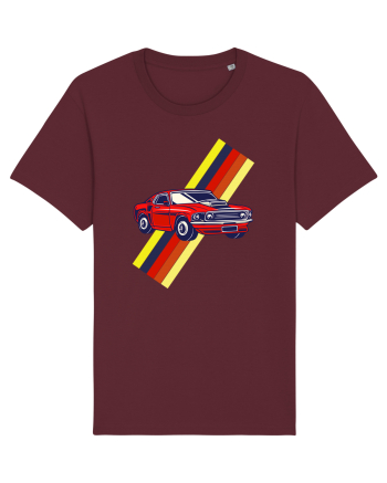 Retro Muscle Car Burgundy