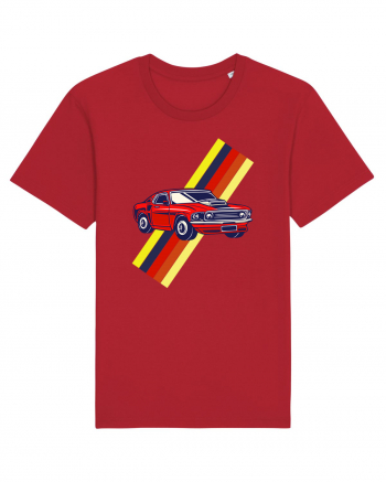 Retro Muscle Car Red