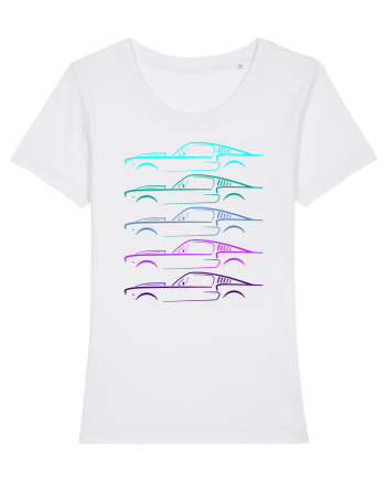 Retro Muscle Car White