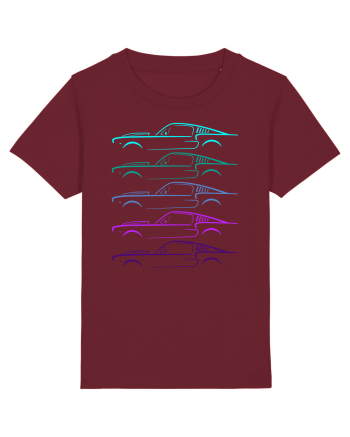 Retro Muscle Car Burgundy