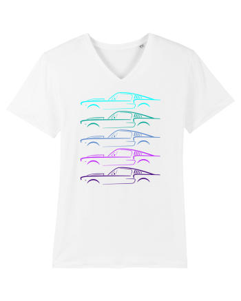Retro Muscle Car White