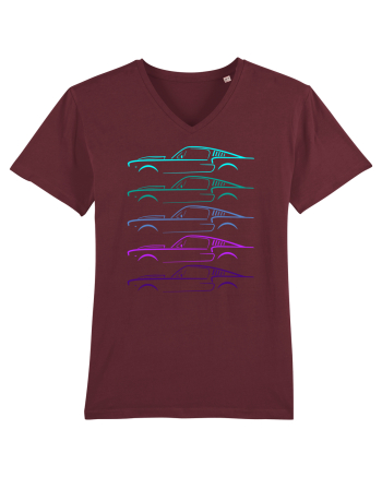 Retro Muscle Car Burgundy