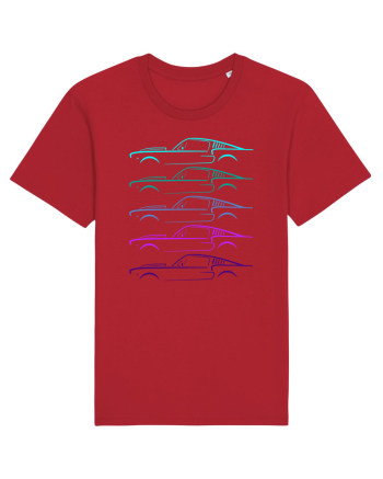 Retro Muscle Car Red