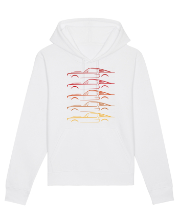 Retro Muscle Car White