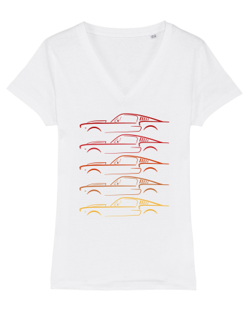 Retro Muscle Car White
