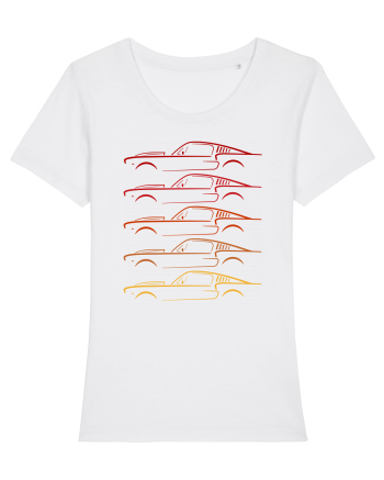 Retro Muscle Car White
