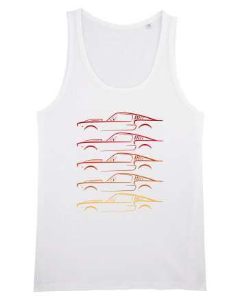 Retro Muscle Car White
