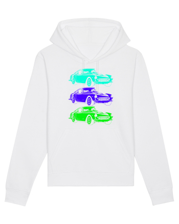 Retro Muscle Car White