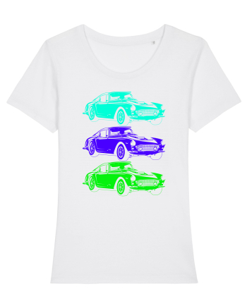 Retro Muscle Car White