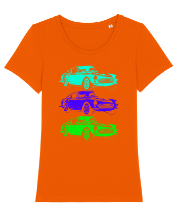 Retro Muscle Car Bright Orange