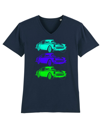 Retro Muscle Car French Navy