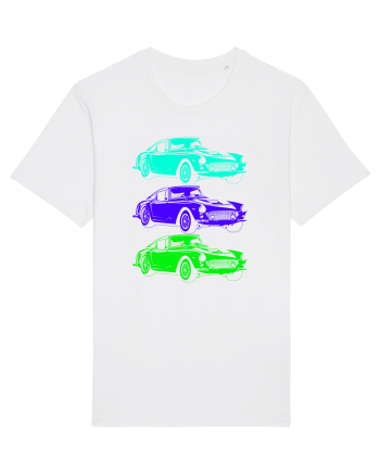 Retro Muscle Car White