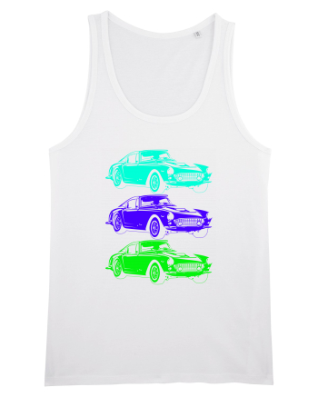 Retro Muscle Car White