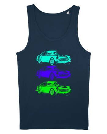 Retro Muscle Car Navy