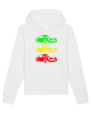 Retro Muscle Car White