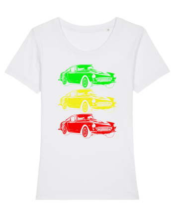 Retro Muscle Car White