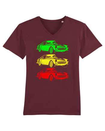 Retro Muscle Car Burgundy