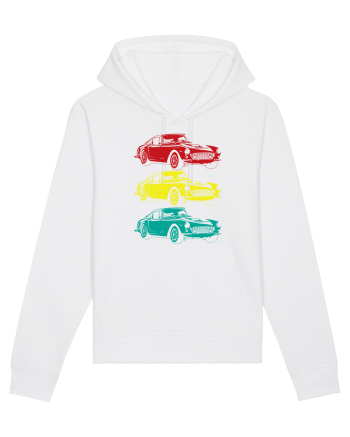 Retro Muscle Car White