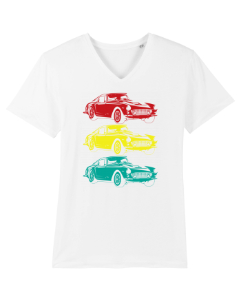 Retro Muscle Car White