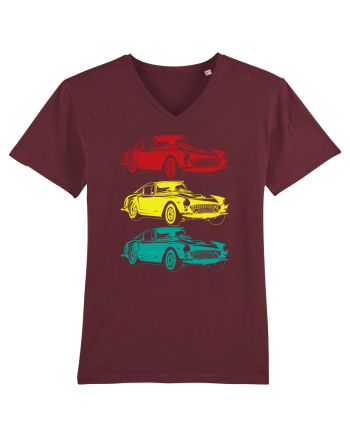 Retro Muscle Car Burgundy