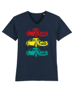 Retro Muscle Car Tricou mânecă scurtă guler V Bărbat Presenter