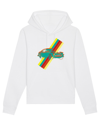 Retro Muscle Car White