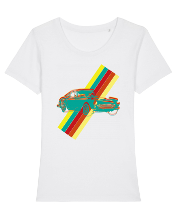 Retro Muscle Car White